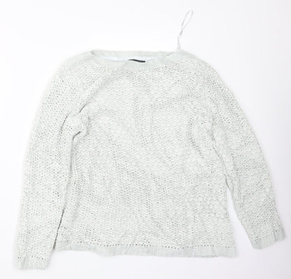 Debenhams Womens Grey  Knit Pullover Jumper Size 14