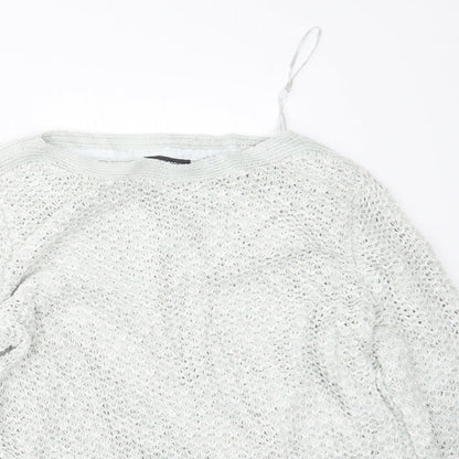 Debenhams Womens Grey  Knit Pullover Jumper Size 14