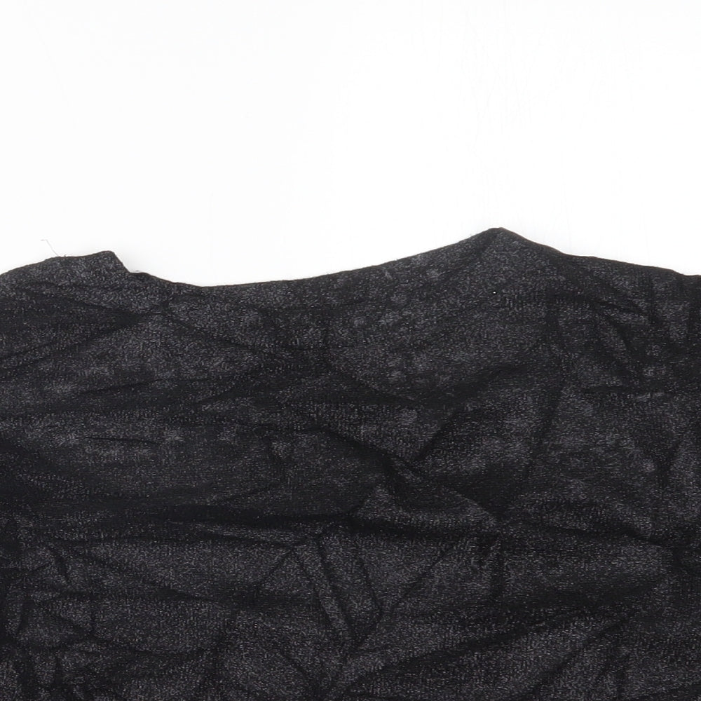 Light Before Dark Womens Black   Cropped T-Shirt Size XS