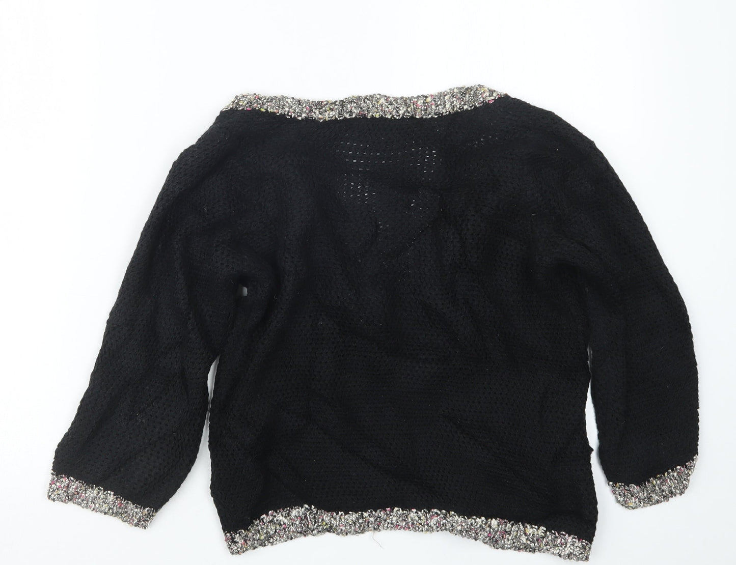 Marks and Spencer Womens Black  Knit Cardigan Jumper Size 8