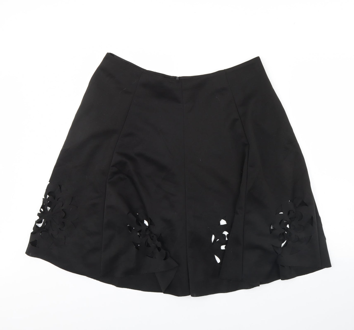 Preworn Womens Black   Flare Skirt Size 36 in