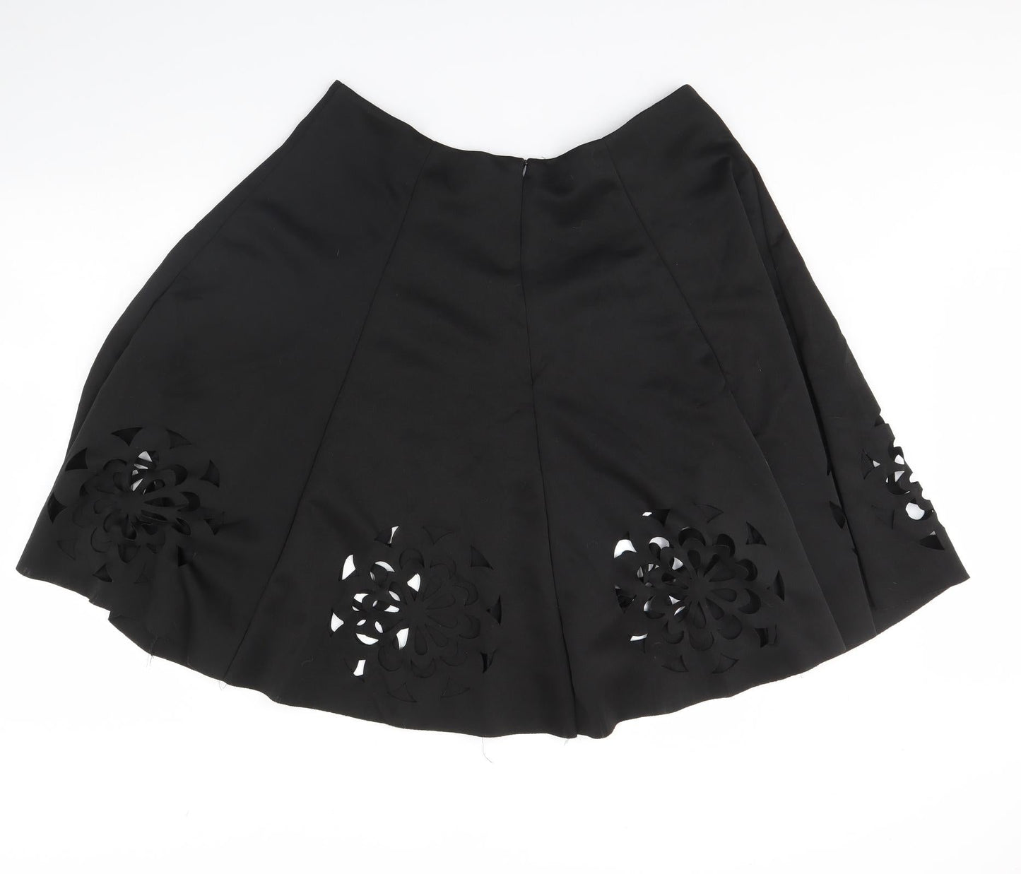 Preworn Womens Black   Flare Skirt Size 36 in