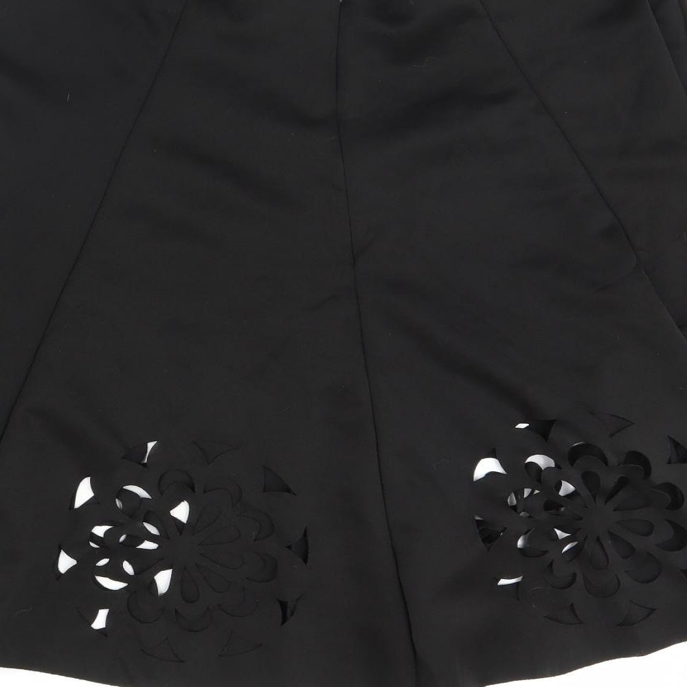 Preworn Womens Black   Flare Skirt Size 36 in