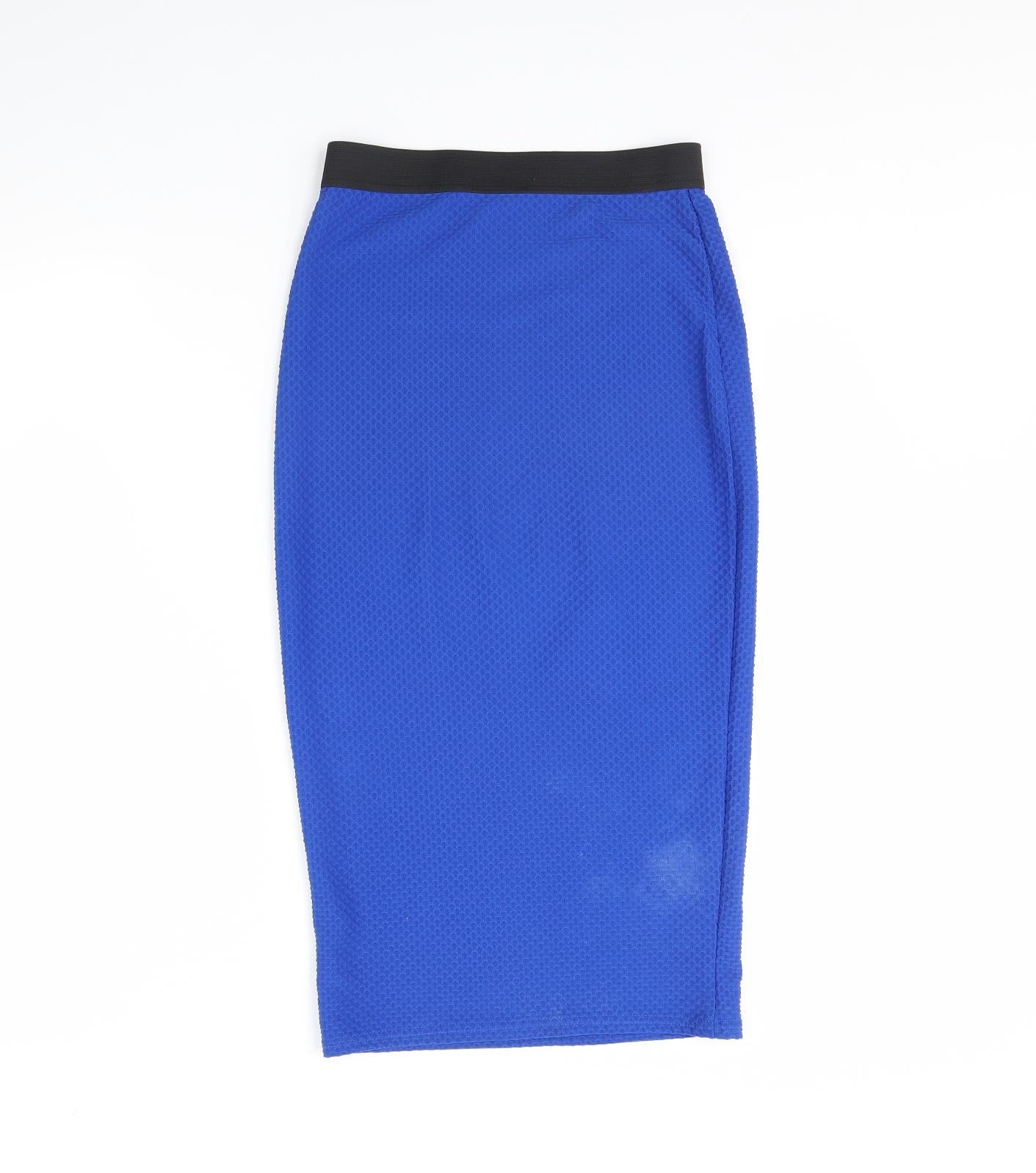Internacionale Womens Blue   Straight & Pencil Skirt Size 10