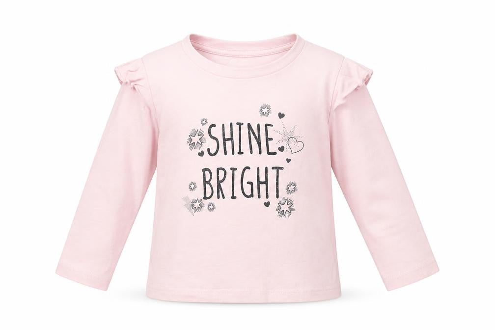 Very Girls Pink   Basic T-Shirt Size 2 Years  - Shine Bright