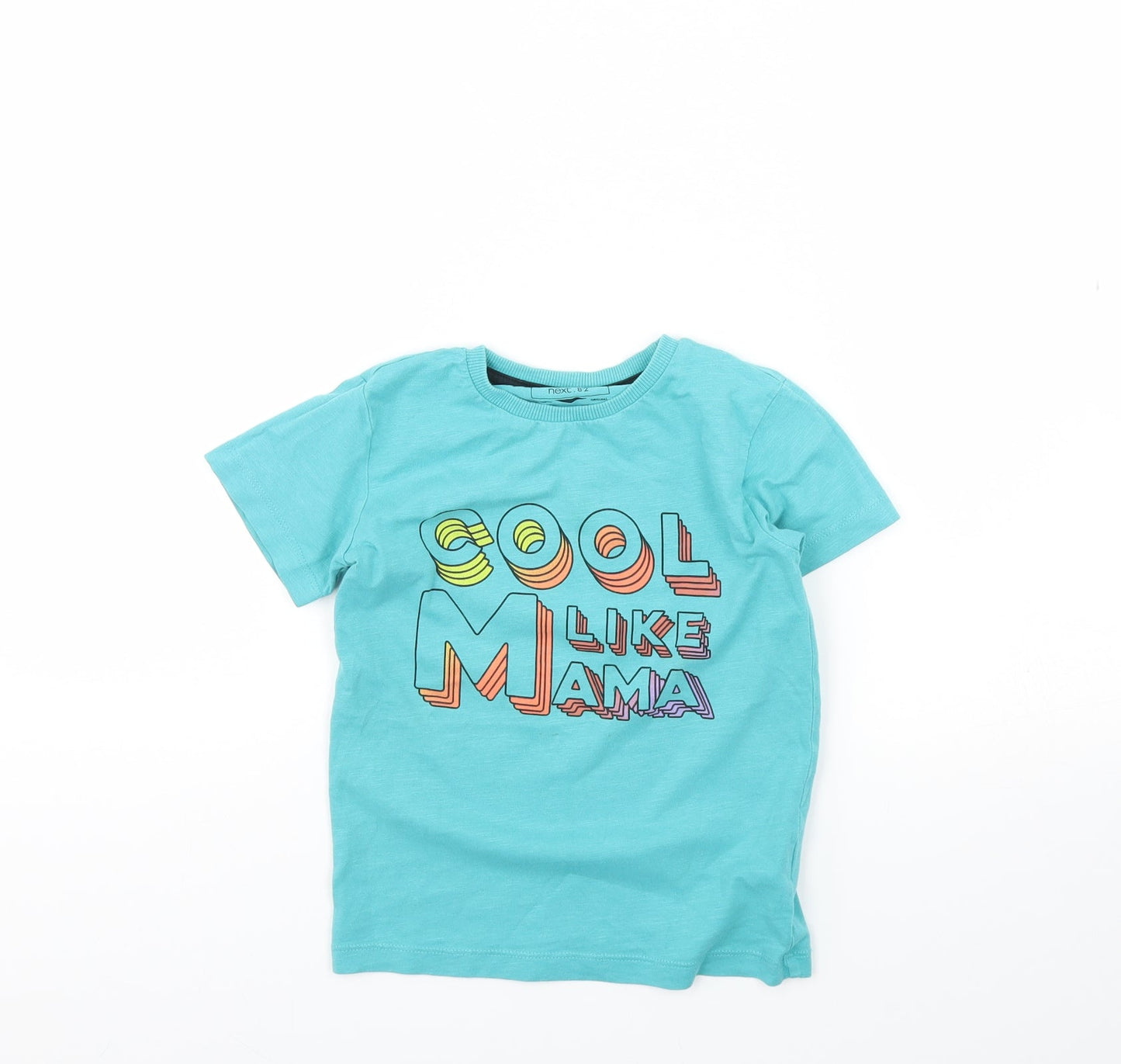 NEXT Boys Blue   Basic T-Shirt Size 4 Years  - Cool like mama