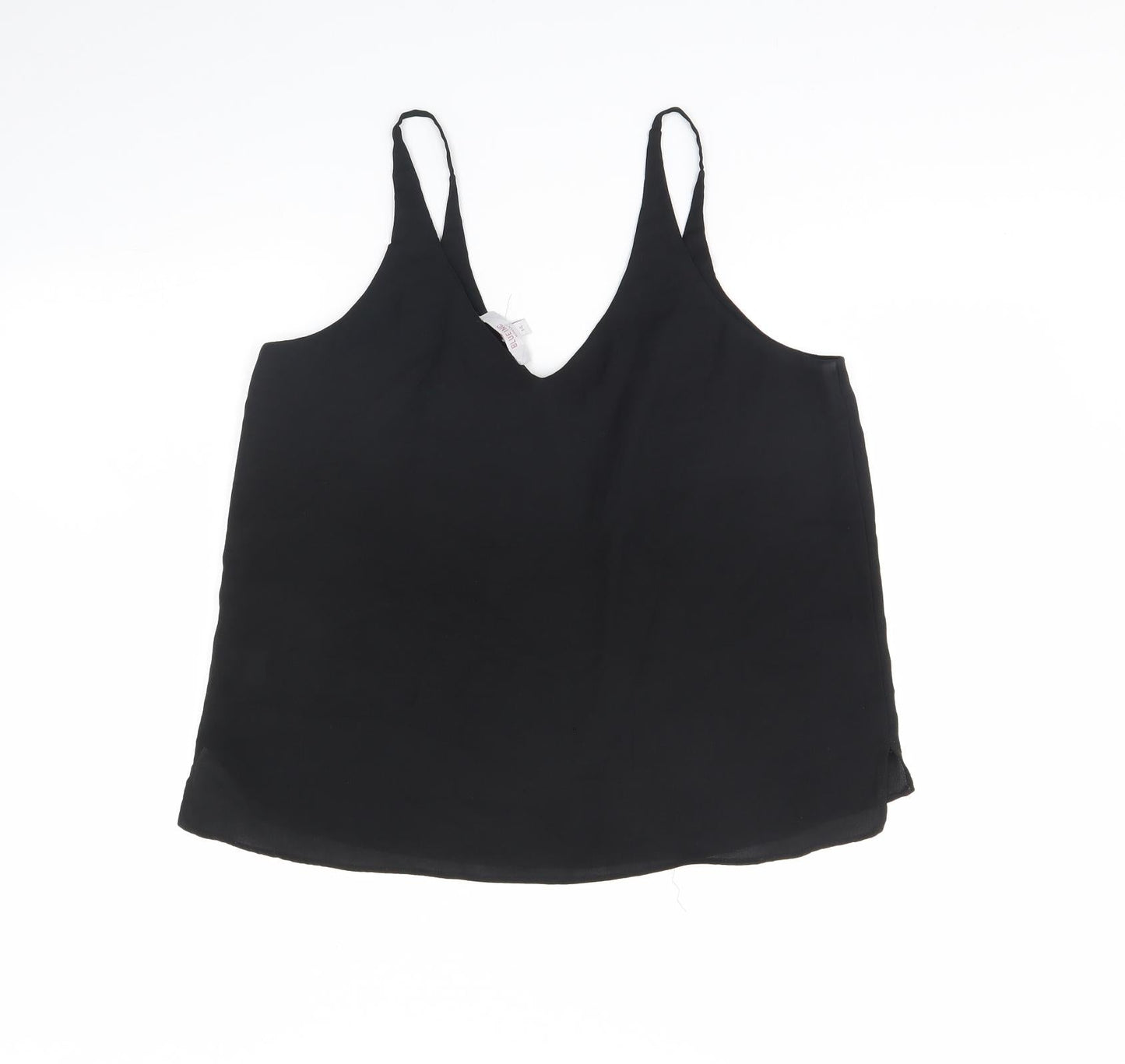 Blue Inc Womens Black   Basic Tank Size 14