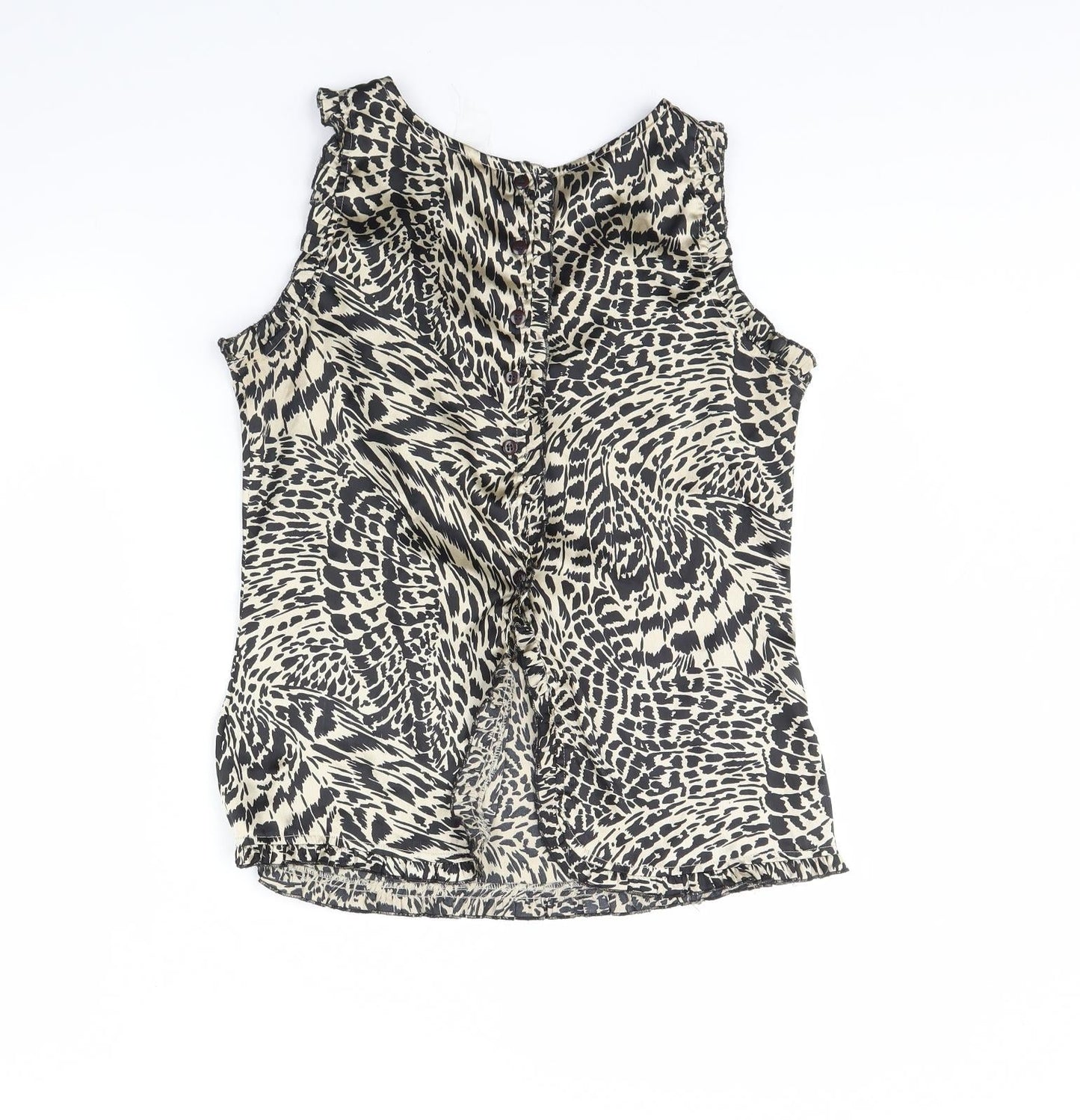 Preworn Womens Beige Geometric  Basic Tank Size 12