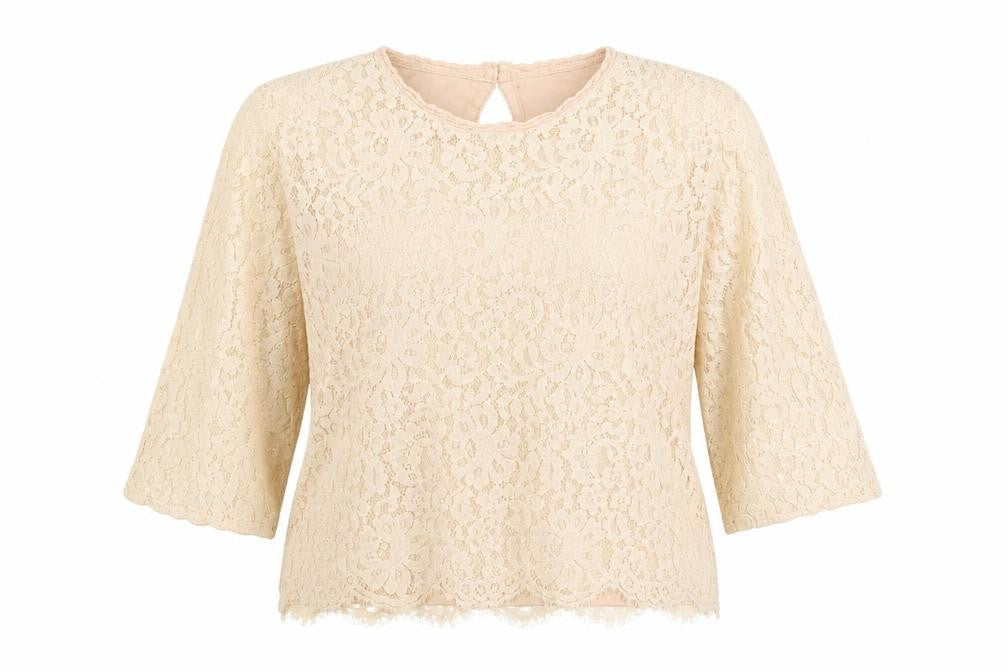 H&M Womens Beige   Basic Blouse Size 14