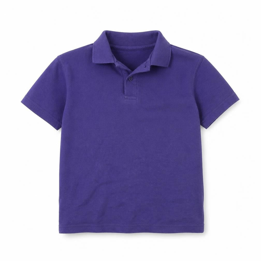 Banner Boys Purple   Basic Polo Size 7 Years  - school