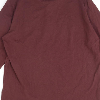 Preloved Easy Mens Red   Henley Jumper Size XL - Label