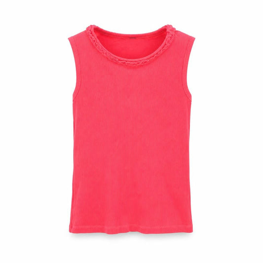 George Girls Red   Basic T-Shirt Size 5-6 Years