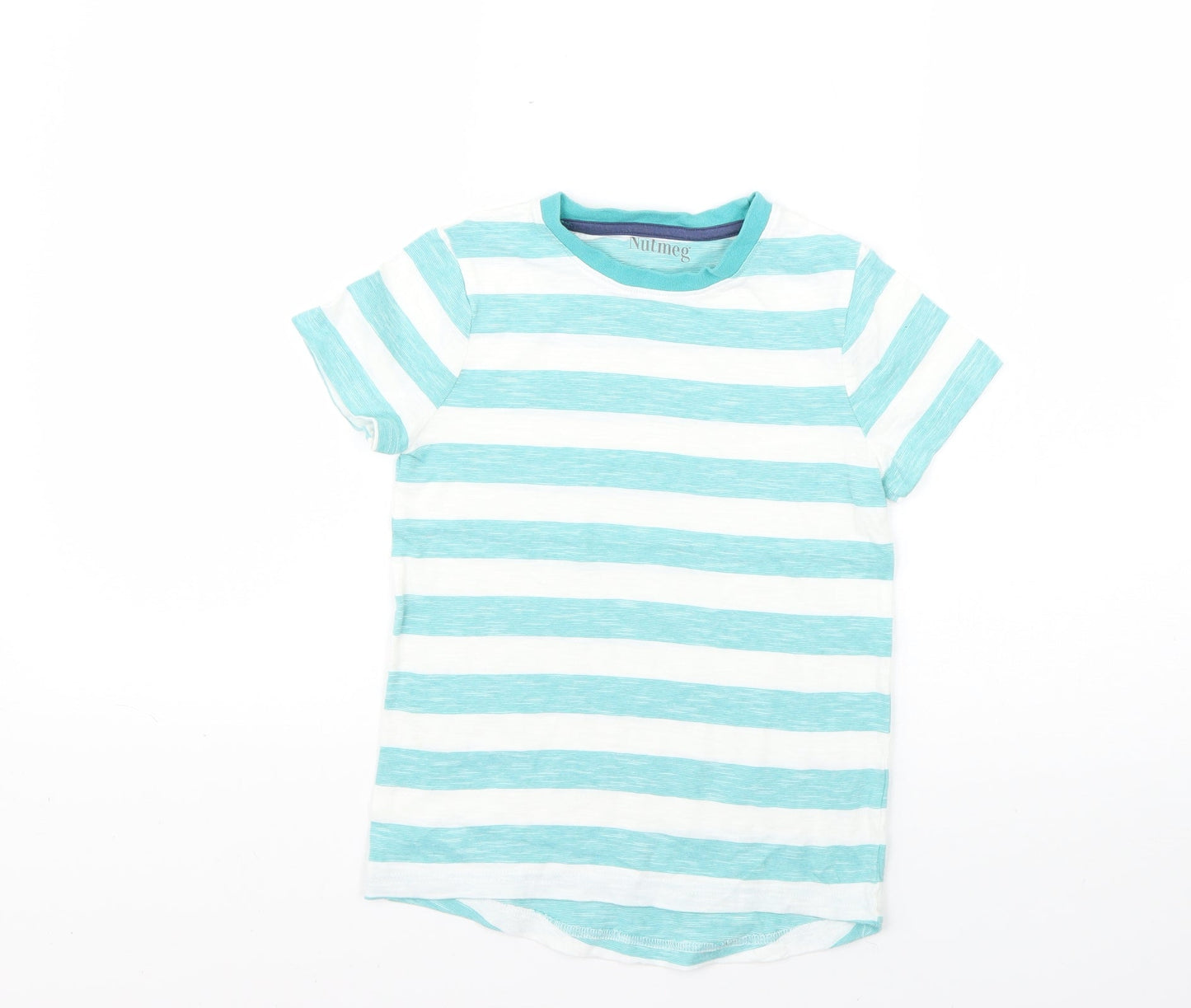 Nutmeg Boys Multicoloured Striped  Basic T-Shirt Size 5-6 Years