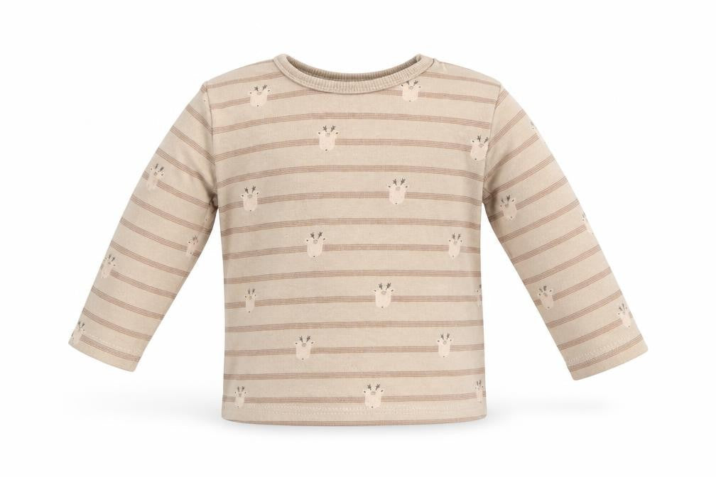 George Baby Brown Striped  Basic T-Shirt Size 9-12 Months
