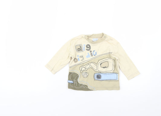 Cherokee Baby Beige   Basic T-Shirt Size 6-9 Months