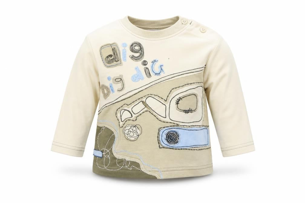 Cherokee Baby Beige   Basic T-Shirt Size 6-9 Months