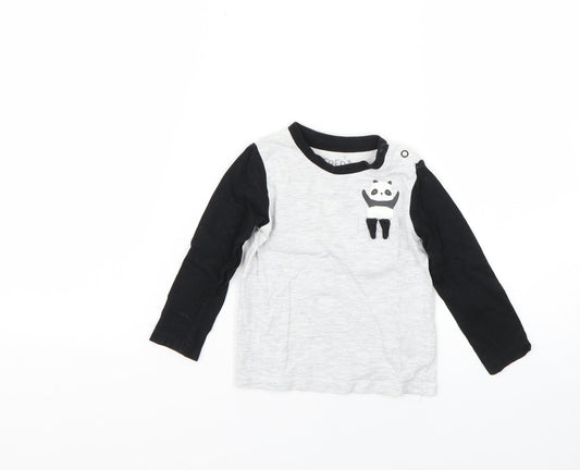 F&F Baby Grey   Basic T-Shirt Size 9-12 Months