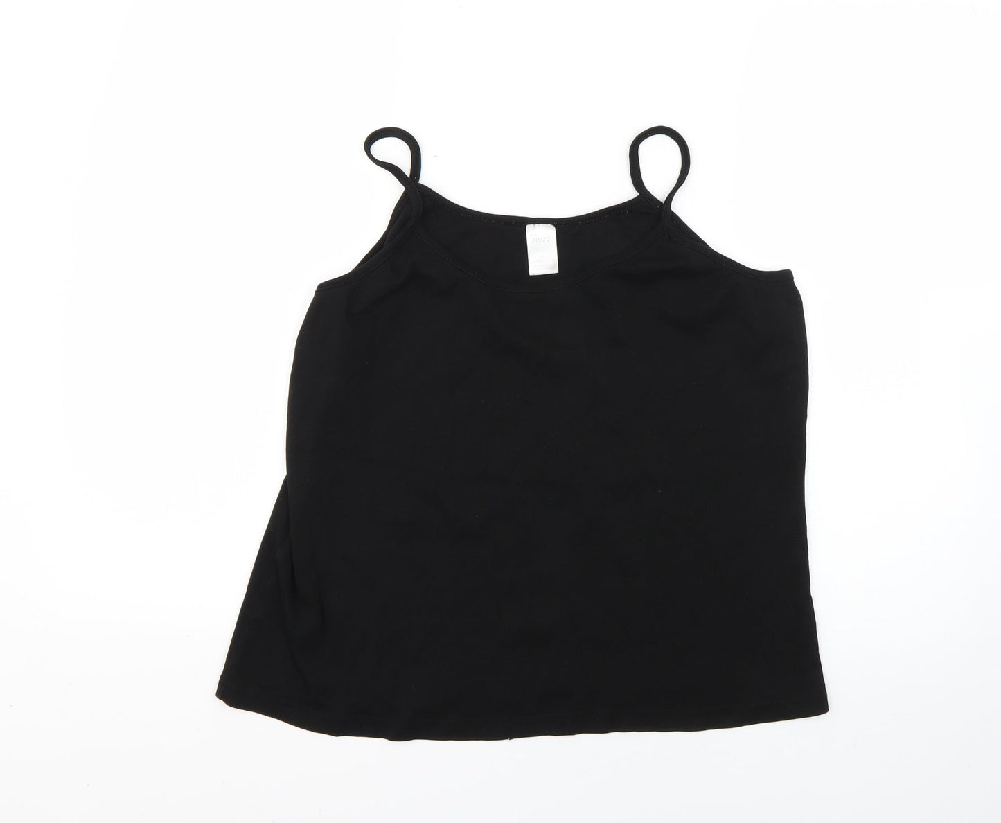 Preworn Womens Black   Basic Tank Size 20