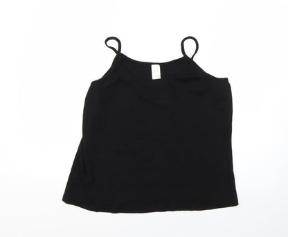 Preworn Womens Black   Basic Tank Size 20