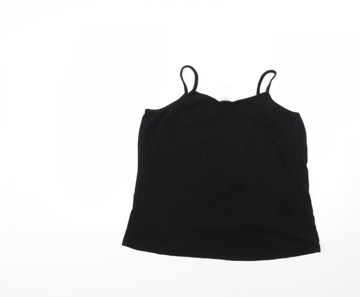 Preworn Womens Black   Basic Tank Size 20