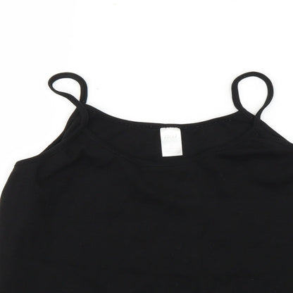 Preworn Womens Black   Basic Tank Size 20