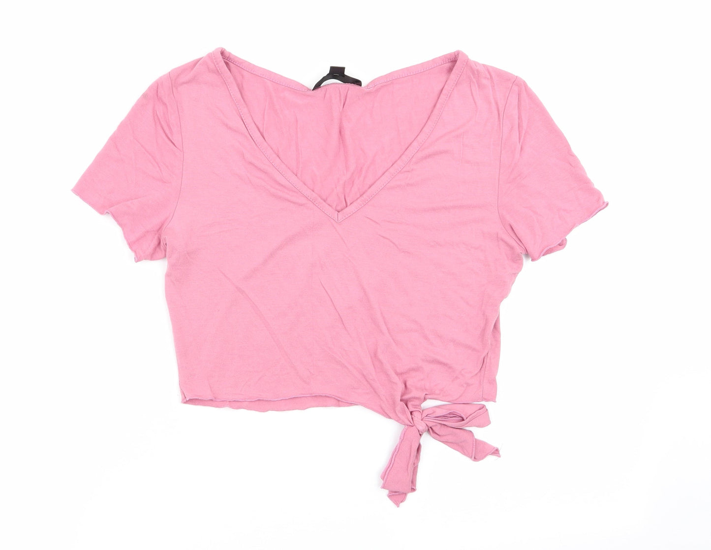 Missguided Womens Pink   Basic T-Shirt Size 8
