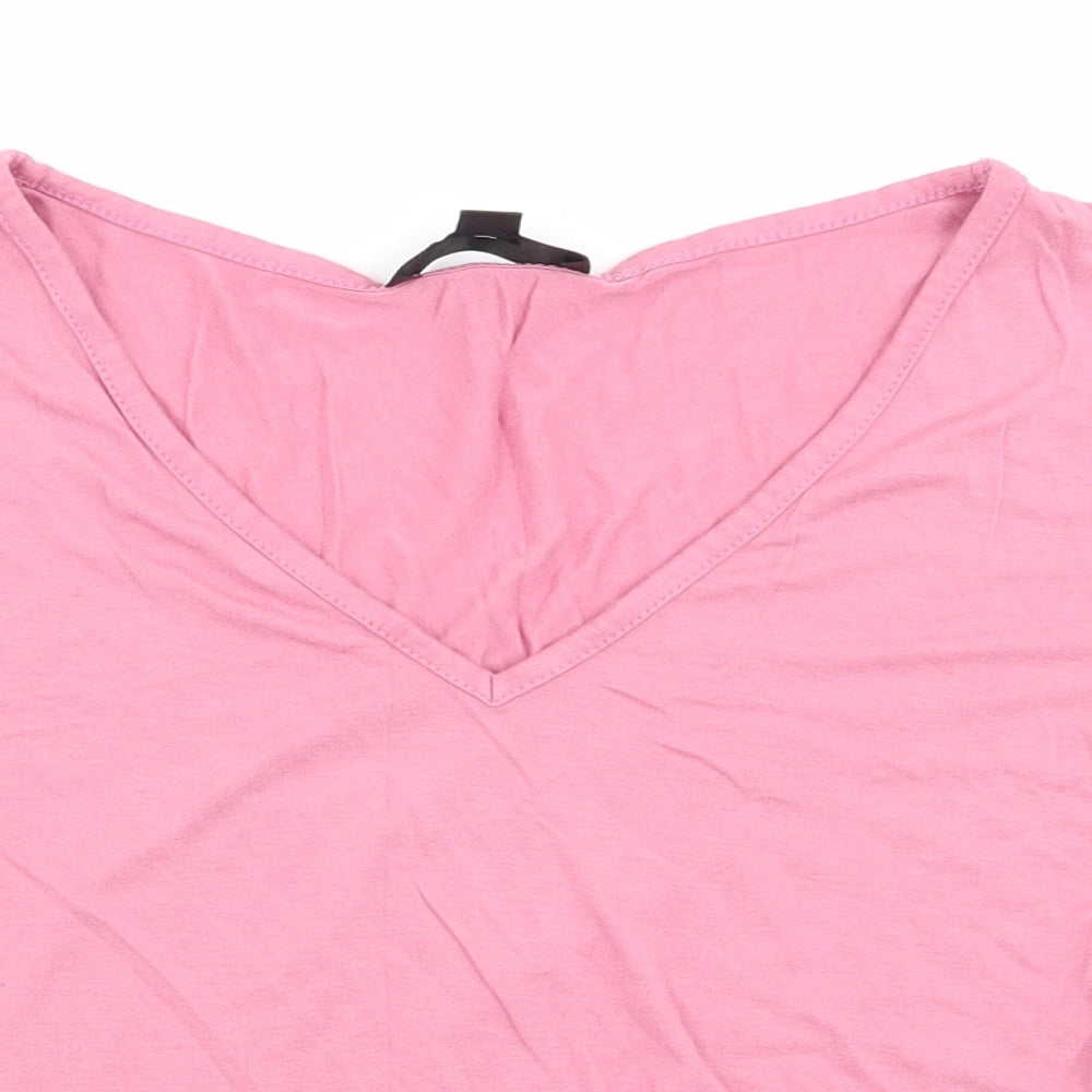 Missguided Womens Pink   Basic T-Shirt Size 8