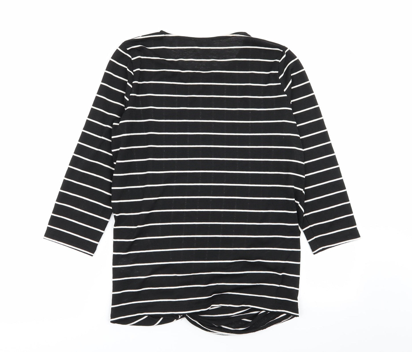 Warehouse Womens Multicoloured Striped  Basic T-Shirt Size 10