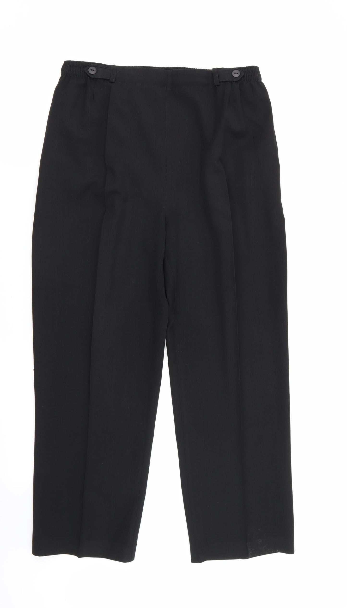 BHS Womens Black   Trousers  Size 12 L26 in