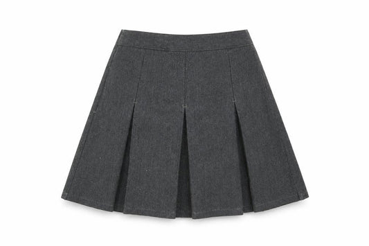 Marks & Spencer Girls Grey   Pleated Skirt Size 5-6 Years