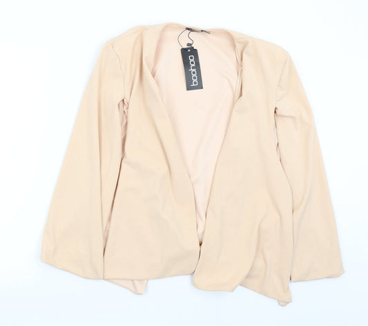 Boohoo Womens Pink   Jacket Poncho Size 14
