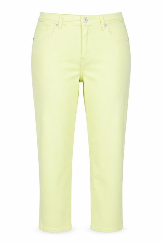 Style&Co Denim Womens Yellow  Denim Capri Jeans Size 10 L21 in