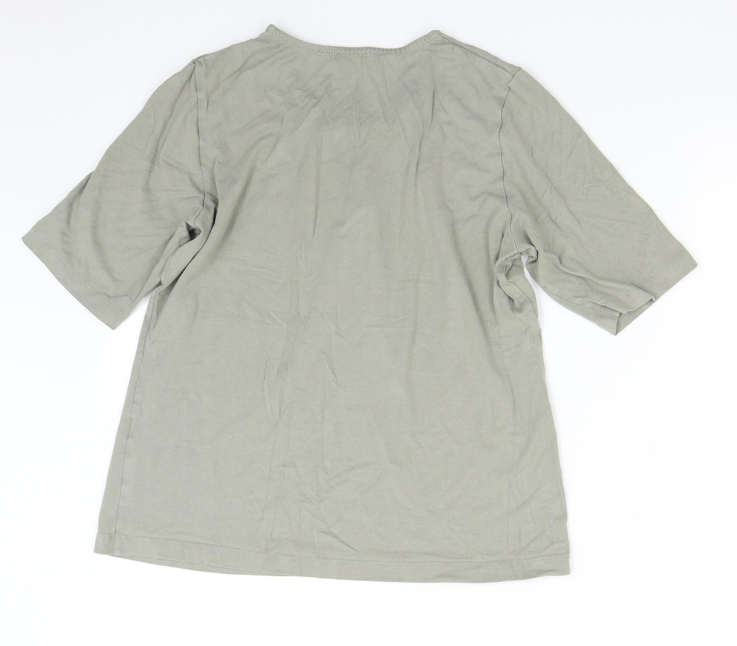 Rabe Womens Green   Basic T-Shirt Size 12