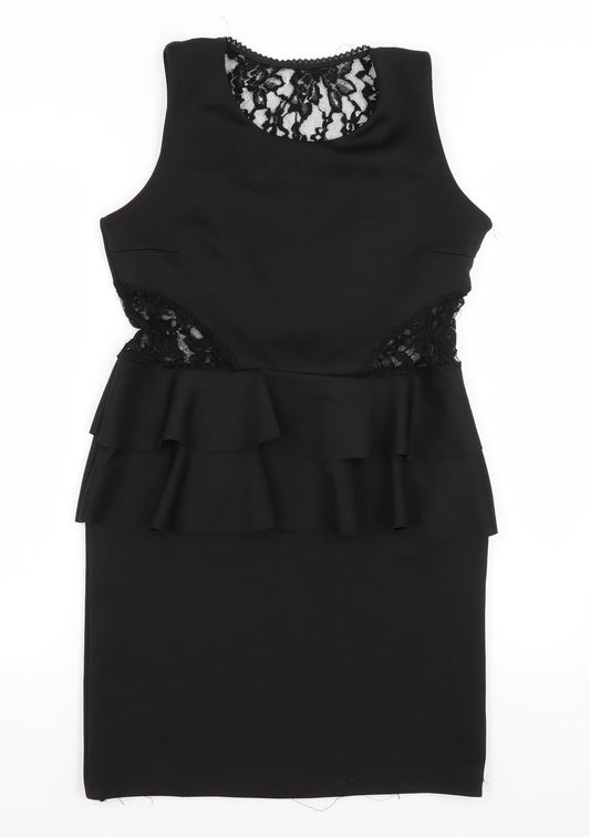 Preworn Womens Black   Pencil Dress  Size M