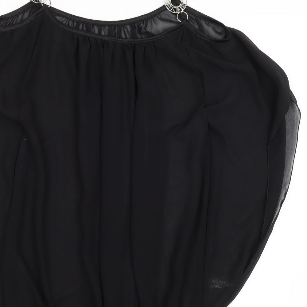 Preworn Womens Black   Tunic Blouse Size S