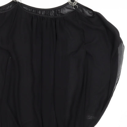 Preworn Womens Black   Tunic Blouse Size S