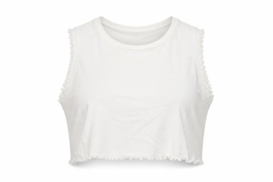 Topshop Womens White   Cropped Tank Size 10