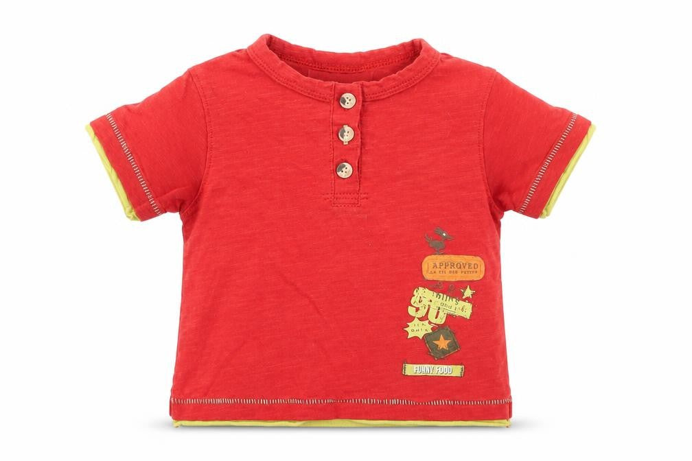 La Compagnie des Petits Baby Red   Basic T-Shirt Size 12 Months