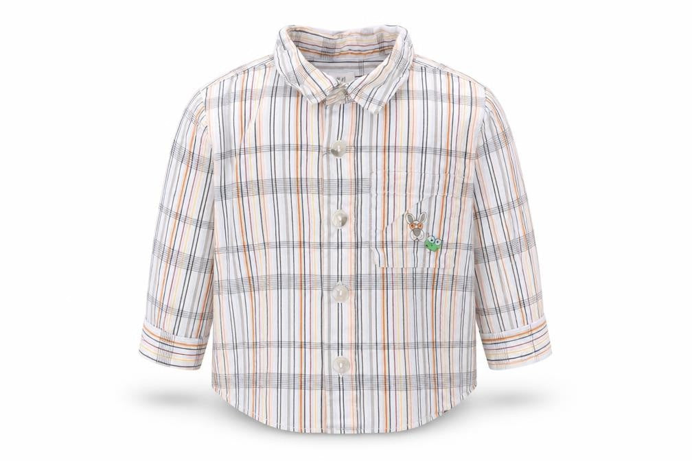 H&M Baby White Striped  Basic Button-Up Size 3-6 Months