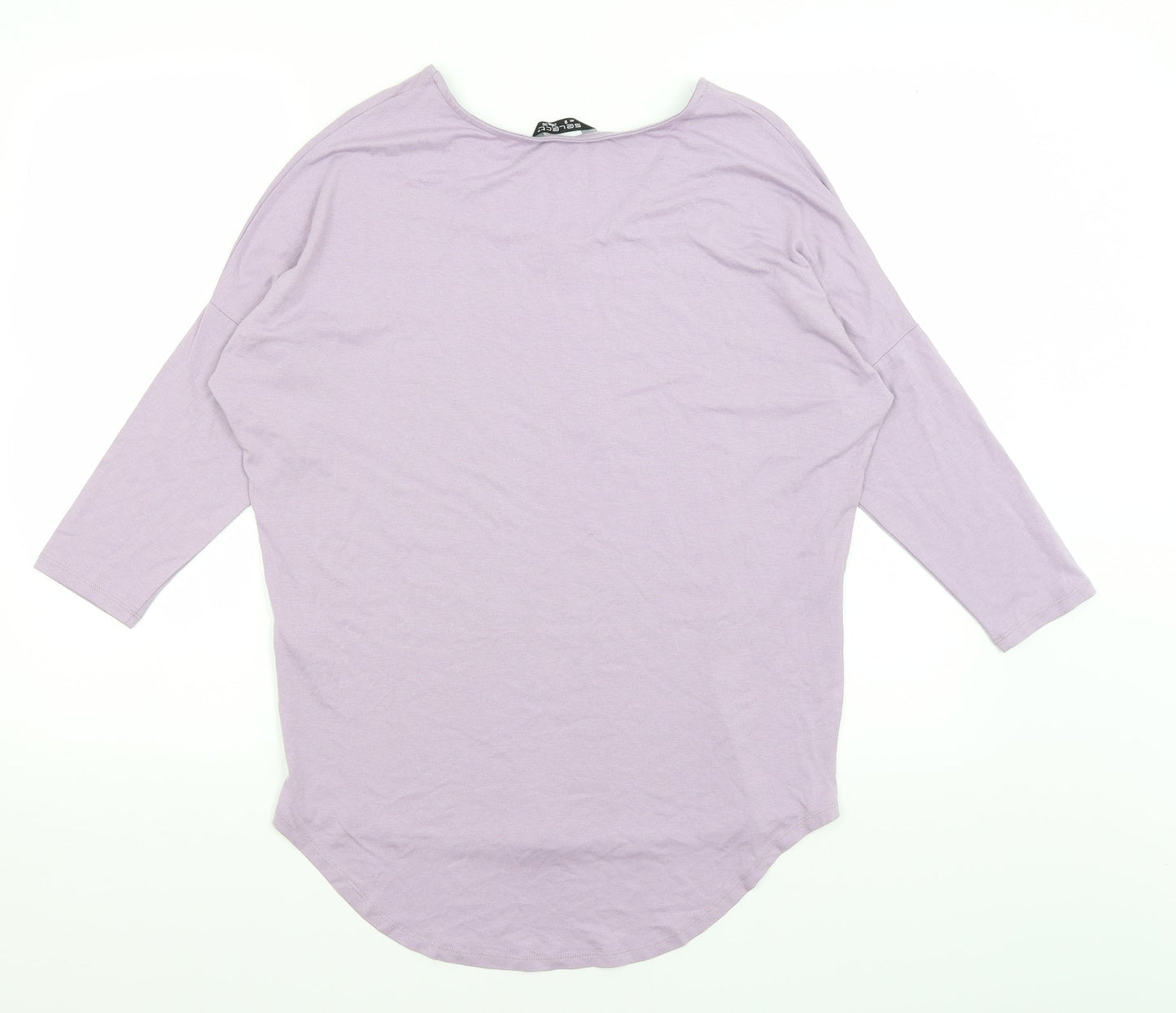 Select Womens Purple   Basic T-Shirt Size 8