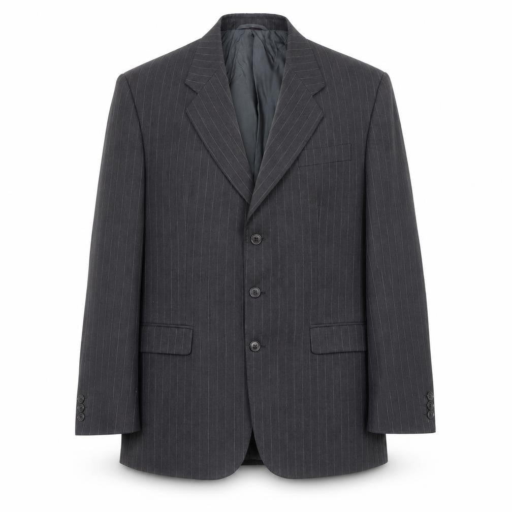 JAMES BARRY  Mens Black Striped  Jacket Blazer Size 44