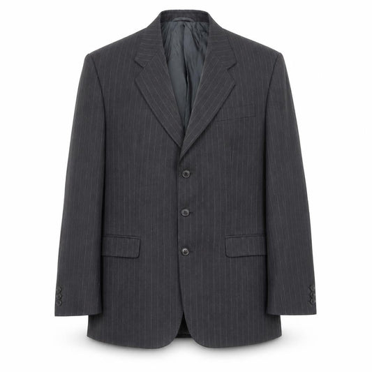 JAMES BARRY  Mens Black Striped  Jacket Blazer Size 44