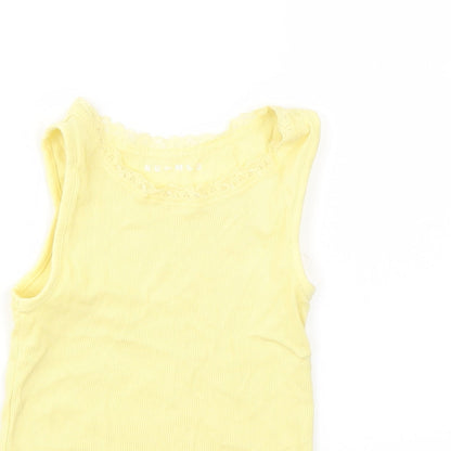 NUTMEG  Girls Yellow   Basic T-Shirt Size 4-5 Years