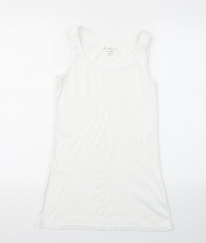 SOUTH  Womens White   Basic T-Shirt Size 14