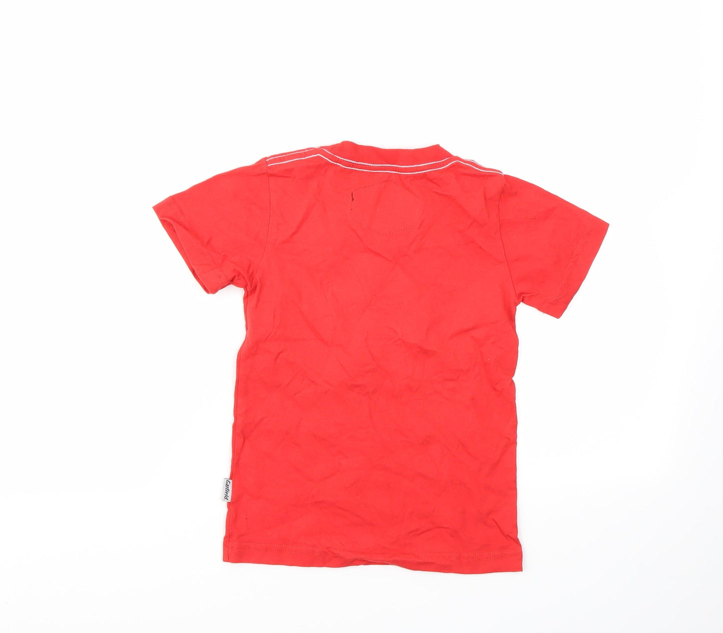 Garfield Boys Red Geometric  Basic T-Shirt Size 2 Years