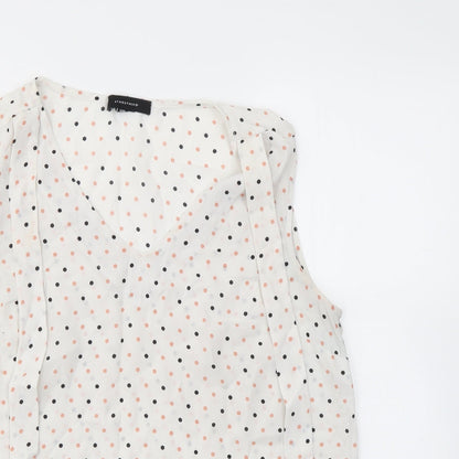 Preloved Primark Womens Multicoloured Polka Dot  Basic Blouse Size 12 - Detail