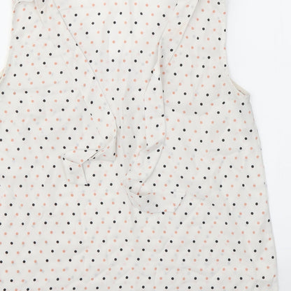 Preloved Primark Womens Multicoloured Polka Dot  Basic Blouse Size 12 - Label