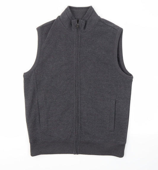M&S Womens Grey   Full Zip Jumper Size M