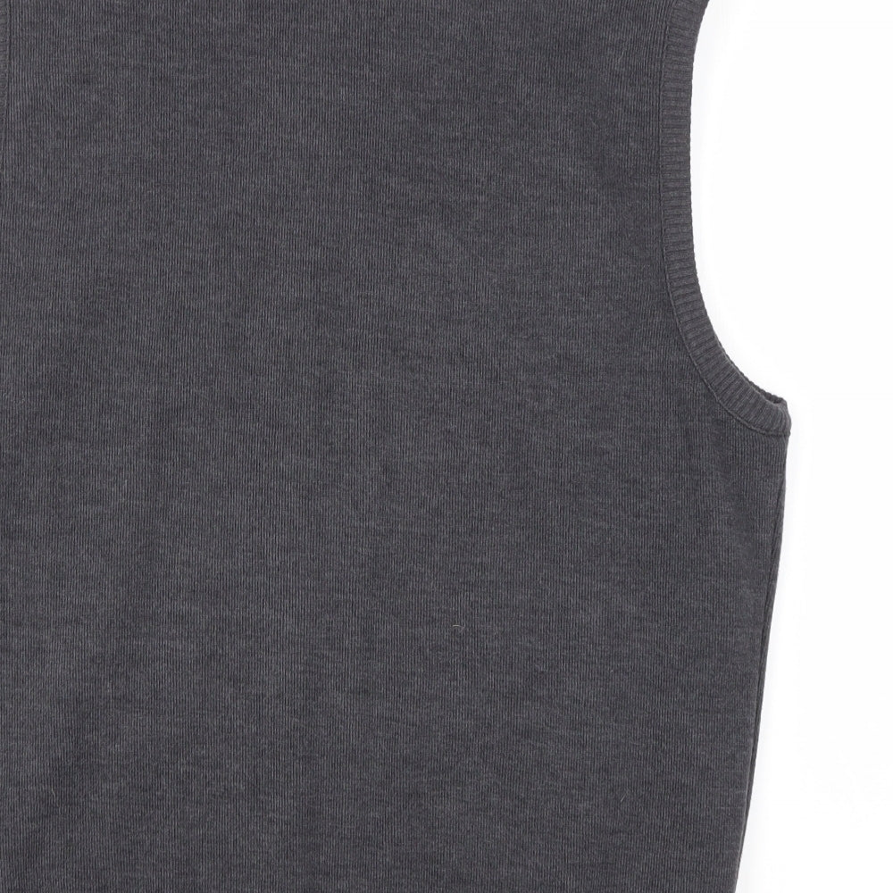 M&S Womens Grey   Full Zip Jumper Size M