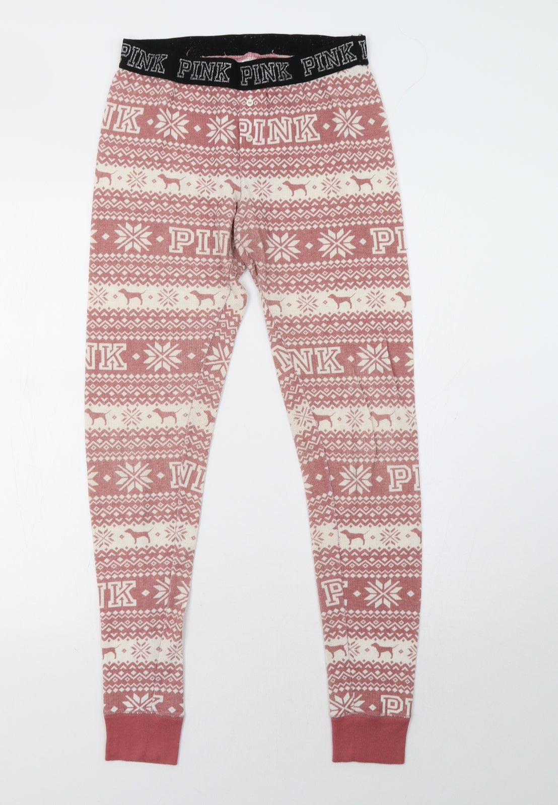 pin Womens Pink Geometric   Pyjama Pants Size S